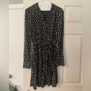 Madewell dress shirt dress polka dot workwear XS